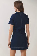 Toggle Denium Mini Skirt