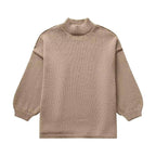 Ladies Mock Neck Long Sleeve Sweater